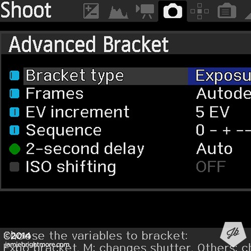 Magic Lantern Features - Advanced Bracketing